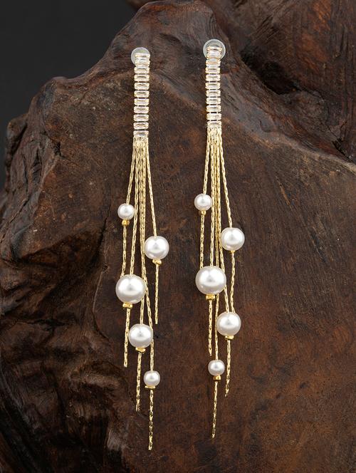 gold-toned beads detailing dangler - 18498383 - Very Small Image - 1