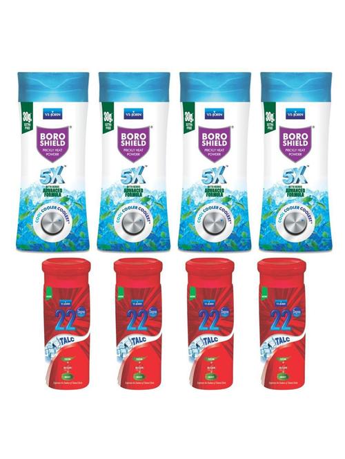 vi-john combs talc-22 degree gulab & boroshield pack of 8 - 18499023 - Very Small Image - 1