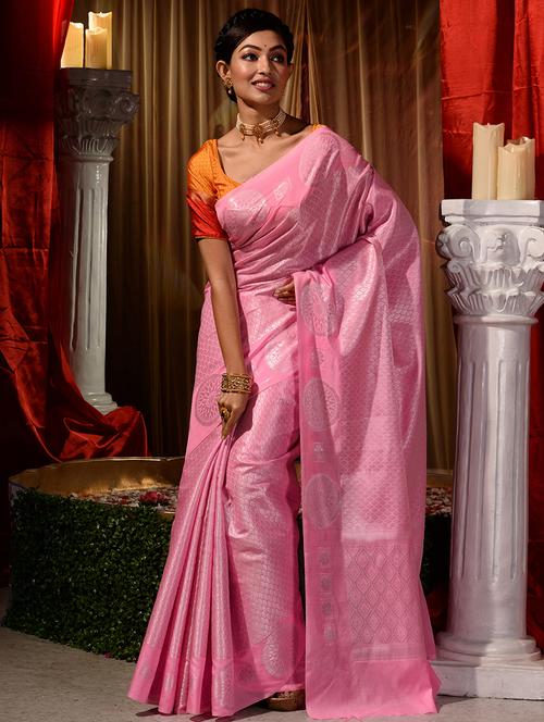 self design woven saree - 18499185 - Very Small Image - 1