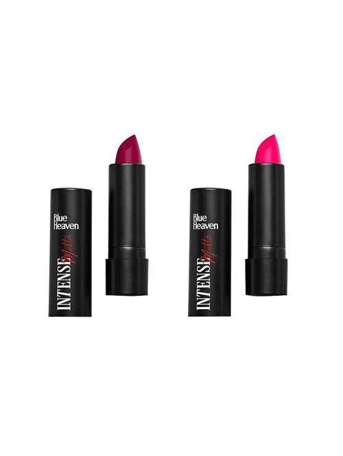 blue heaven intense matte lipstick (aged wine & pink rush ) - 18500127 - Very Small Image - 1