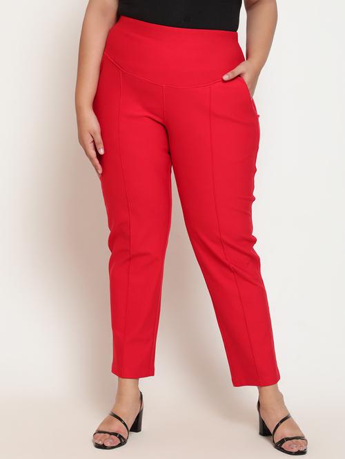 high rise solid plus size jegging - 18500248 - Very Small Image - 1