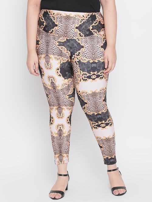 high rise animal printed plus size jegging - 18500275 - Very Small Image - 1