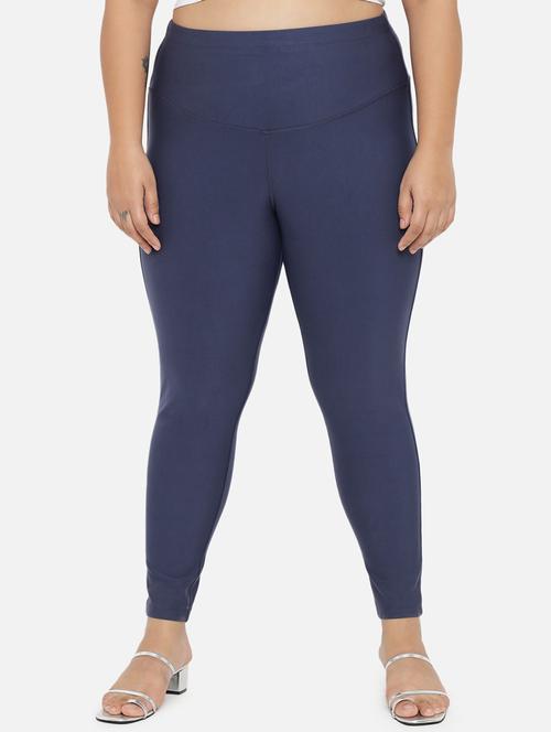 high rise solid plus size jegging - 18500283 - Very Small Image - 1