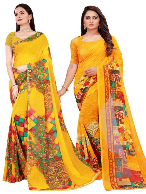 women's saree combo with blouse - 18501648 - Very Small Image - 1