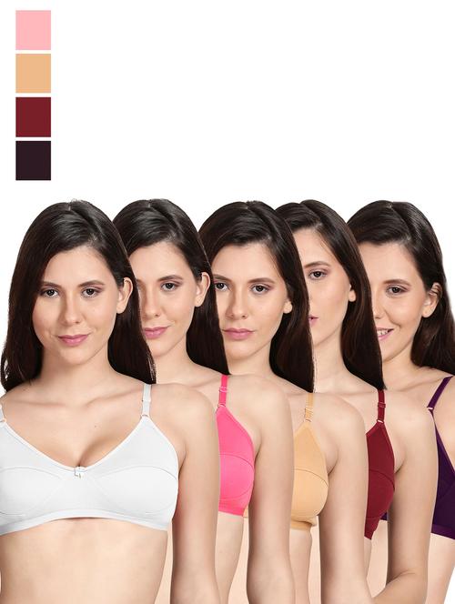 pack of 5 regular bra - 18502498 - Very Small Image - 1