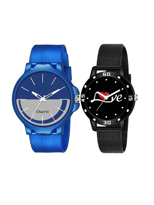set of 2 men and women combo watches - 18503092 - Very Small Image - 1