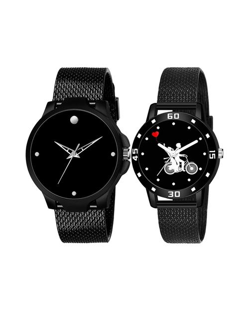 set of 2 men and women combo watches - 18503095 - Very Small Image - 1