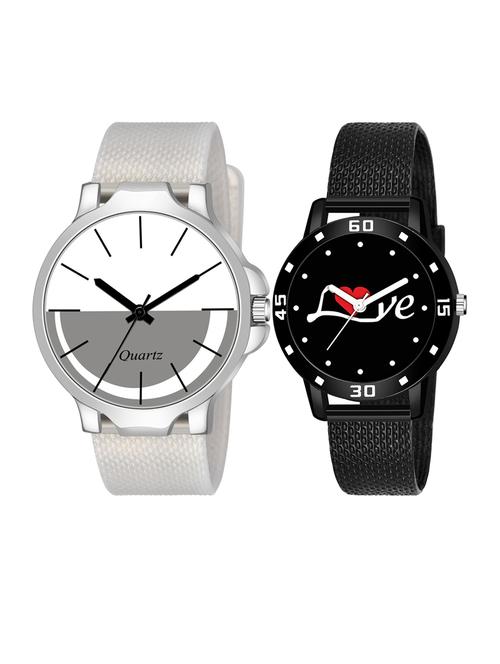 set of 2 men and women combo watches - 18503096 - Very Small Image - 1