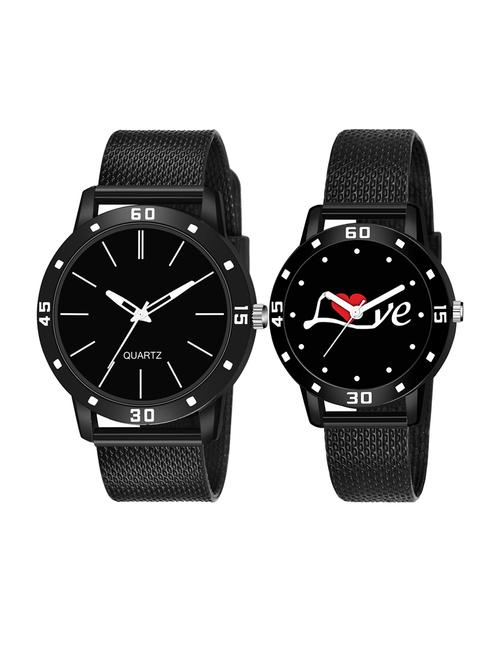 set of 2 men and women combo watches - 18503098 - Very Small Image - 1