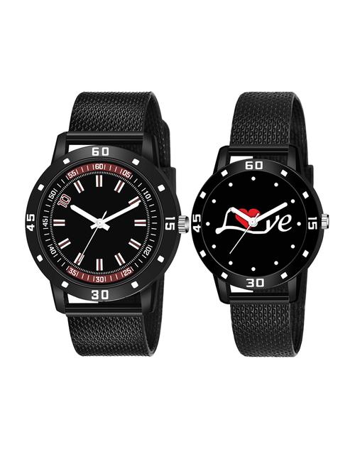 set of 2 men and women combo watches - 18503116 - Very Small Image - 1