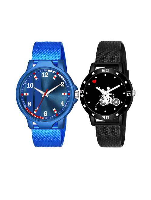 set of 2 men and women combo watches - 18503123 - Very Small Image - 1