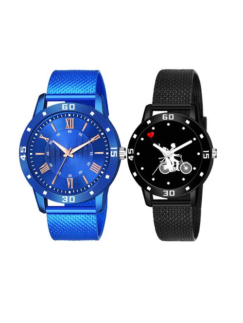 set of 2 men and women combo watches - 18503141 - Very Small Image - 1