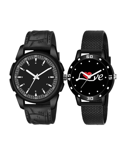 set of 2 men and women combo watches - 18503158 - Very Small Image - 1