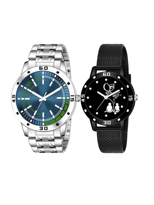 set of 2 men and women combo watches - 18503205 - Very Small Image - 1