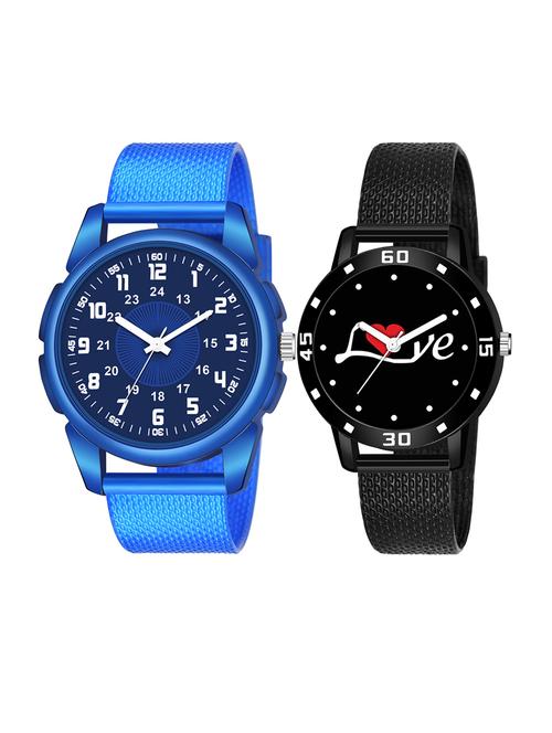 set of 2 men and women combo watches - 18503214 - Very Small Image - 1