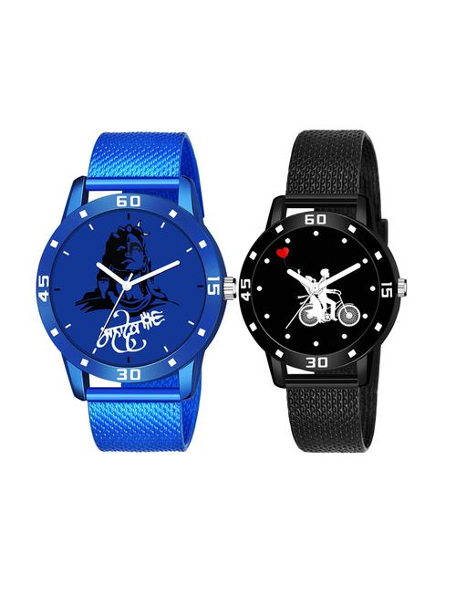 set of 2 men and women combo watches - 18503215 - Very Small Image - 1