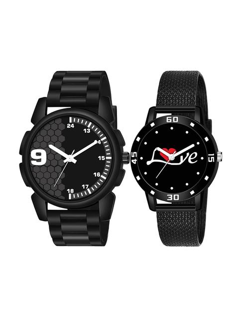 set of 2 men and women combo watches - 18503220 - Very Small Image - 1