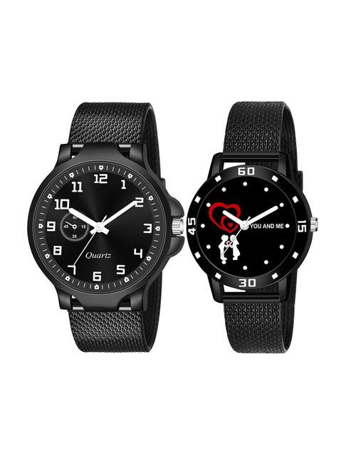 men watch 561 famous black dial three kan case with women watch 3036 white you and me couple in black dial numeric case - 18503464 - Very Small Image - 1