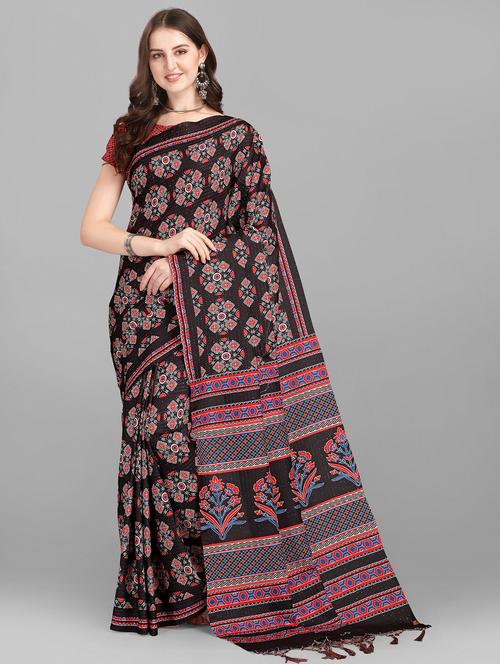 kaantha work printed saree - 18503817 - Very Small Image - 1