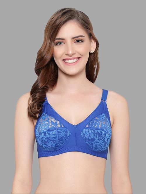 lace detailed non padded regular bra - 18503828 - Very Small Image - 1