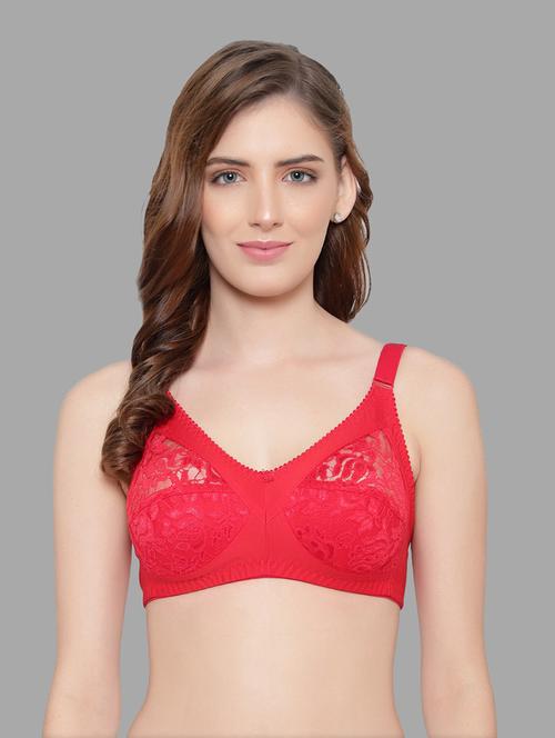 lace detailed non padded regular bra - 18503834 - Very Small Image - 1