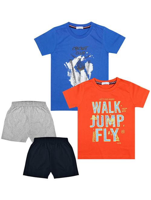 boys pack of 2 printed shorts set - 18504359 - Very Small Image - 1