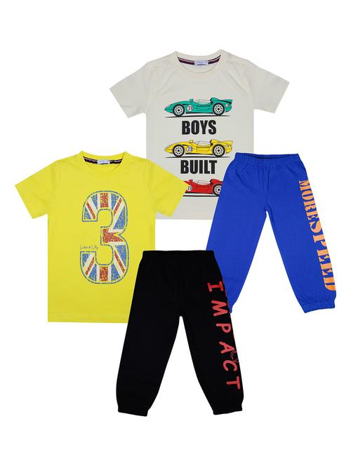 boys pack of 2 graphic print full length sets - 18504812 - Very Small Image - 1