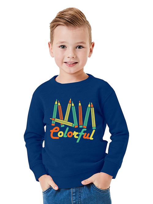 boys round neck graphic print sweatshirt - 18505982 - Very Small Image - 1