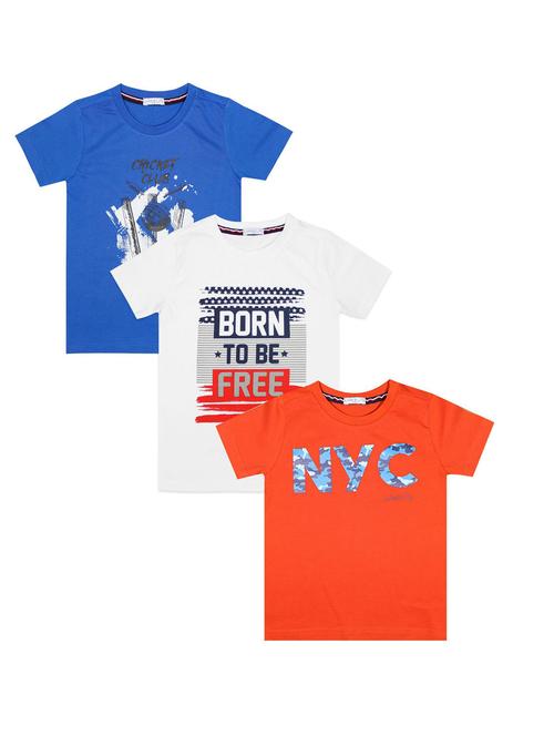 boys set of 3 printed t-shirts - 18506591 - Very Small Image - 1