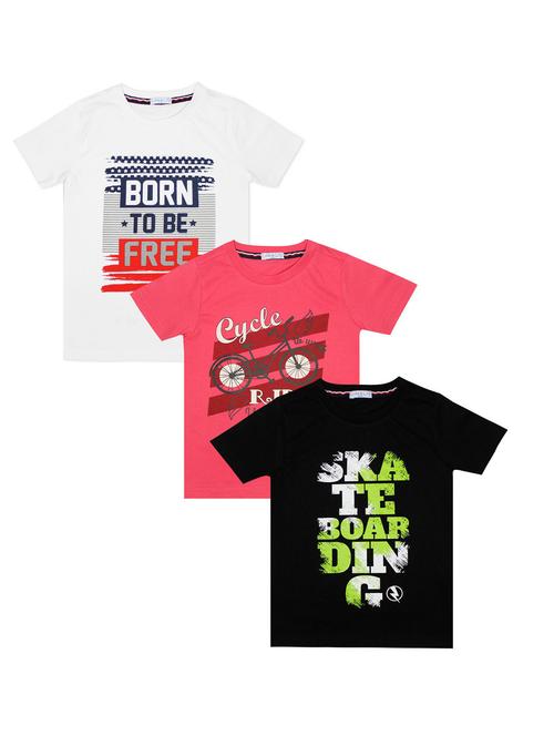 boys set of 3 printed t-shirts - 18506774 - Very Small Image - 1