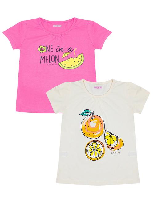 girls pack of 2 graphic tee - 18507049 - Very Small Image - 1