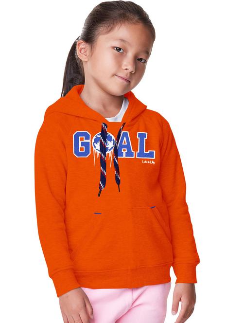 girls orange hooded sweatshirt - 18507070 - Very Small Image - 1