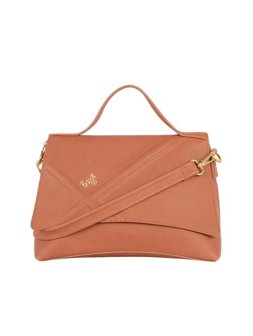 brown pvc regular satchel - 18507947 - Very Small Image - 1