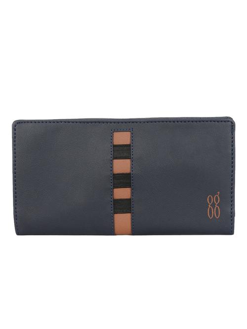 navy blue solid wallet - 18509606 - Very Small Image - 1