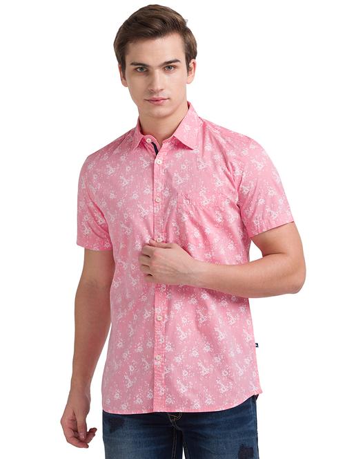 pink printed casual shirt - 18509792 - Very Small Image - 1