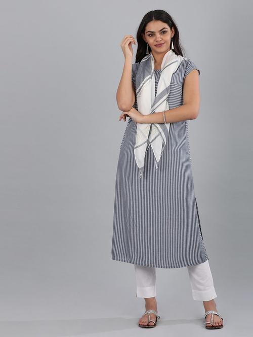 white printed scarf - 18510654 - Very Small Image - 1