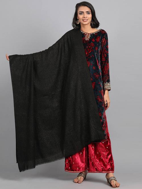 solid wool shawl - 18510691 - Very Small Image - 1