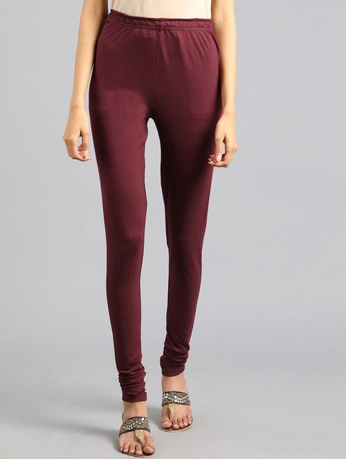 mid rise solid full length legging - 18510949 - Very Small Image - 1