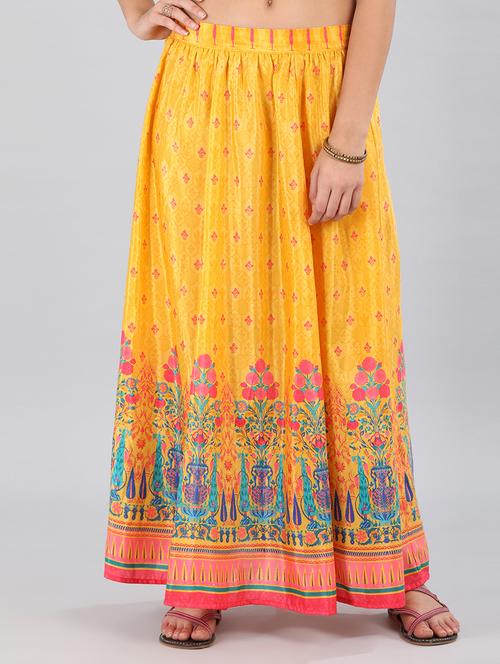 flared skirt with printed detail - 18511419 - Very Small Image - 1