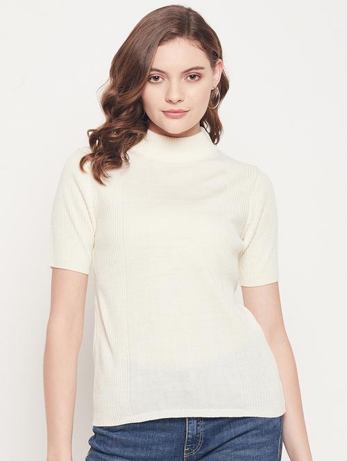 mock neck solid pullover - 18512209 - Very Small Image - 1