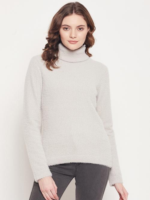 long sleeved solid regular pullover - 18512239 - Very Small Image - 1