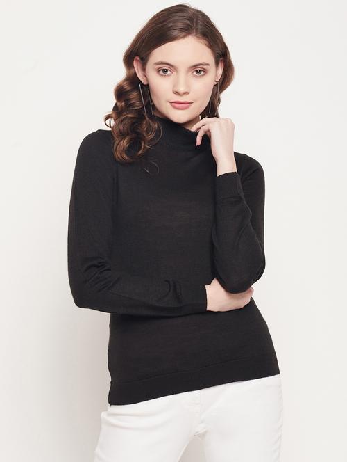 long sleeved solid regular pullover - 18512253 - Very Small Image - 1