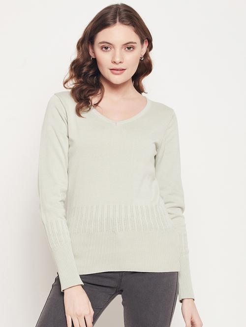 long sleeved solid regular pullover - 18512268 - Very Small Image - 1