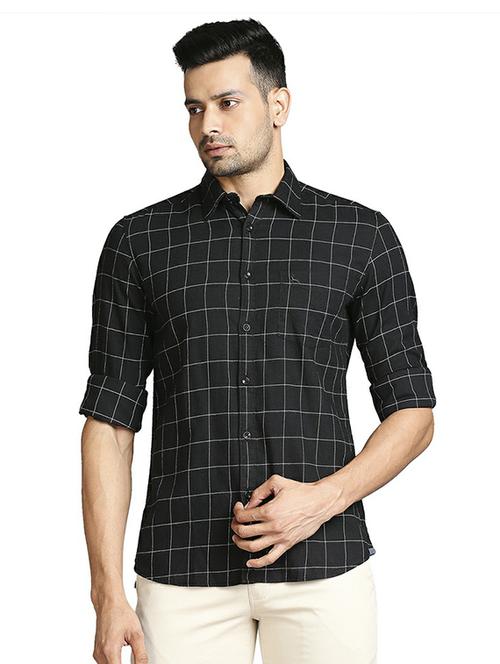 black checkered casual shirt - 18512472 - Very Small Image - 1
