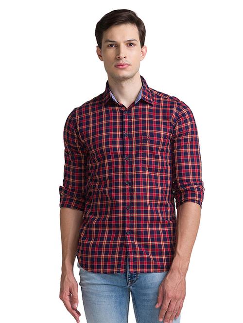 red checkered casual shirt - 18512478 - Very Small Image - 1