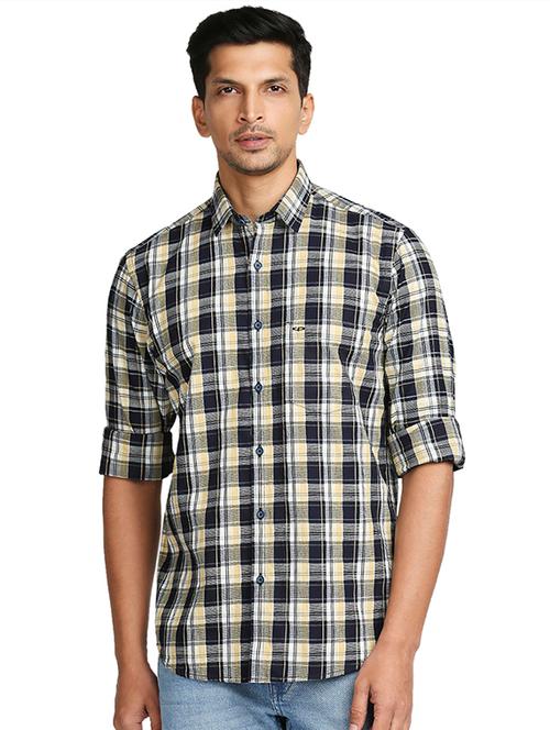 yellow checkered casual shirt - 18512492 - Very Small Image - 1