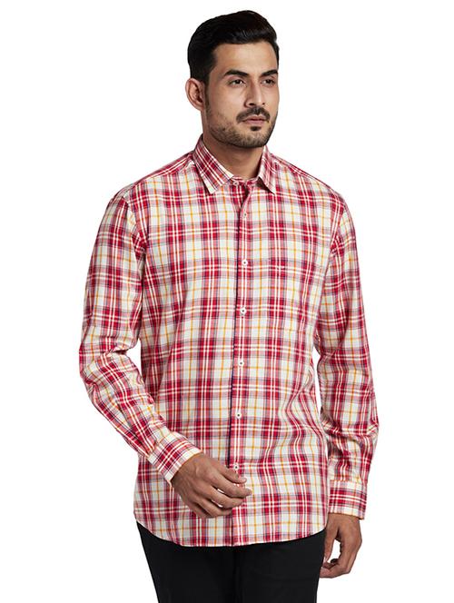 red checkered casual shirt - 18512508 - Very Small Image - 1
