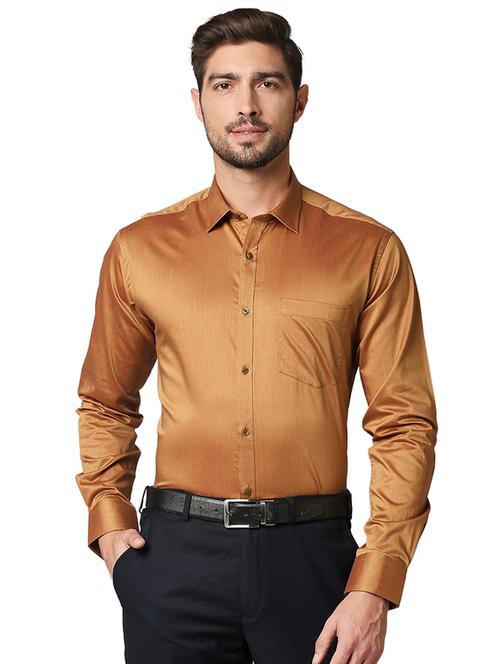 copper solid formal shirt - 18513550 - Very Small Image - 1