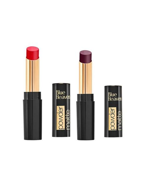 pack of 2 blue heaven powder matte lipsticks (carol touch & scarlet kiss) - 18513631 - Very Small Image - 1