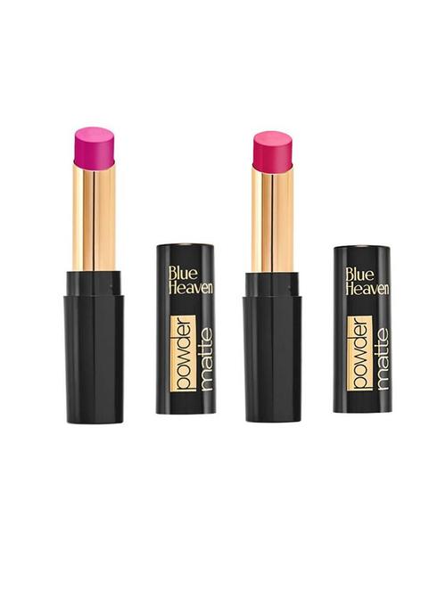 blue heaven powder matte lipsticks (dahila fields & flaming red) - 18513636 - Very Small Image - 1